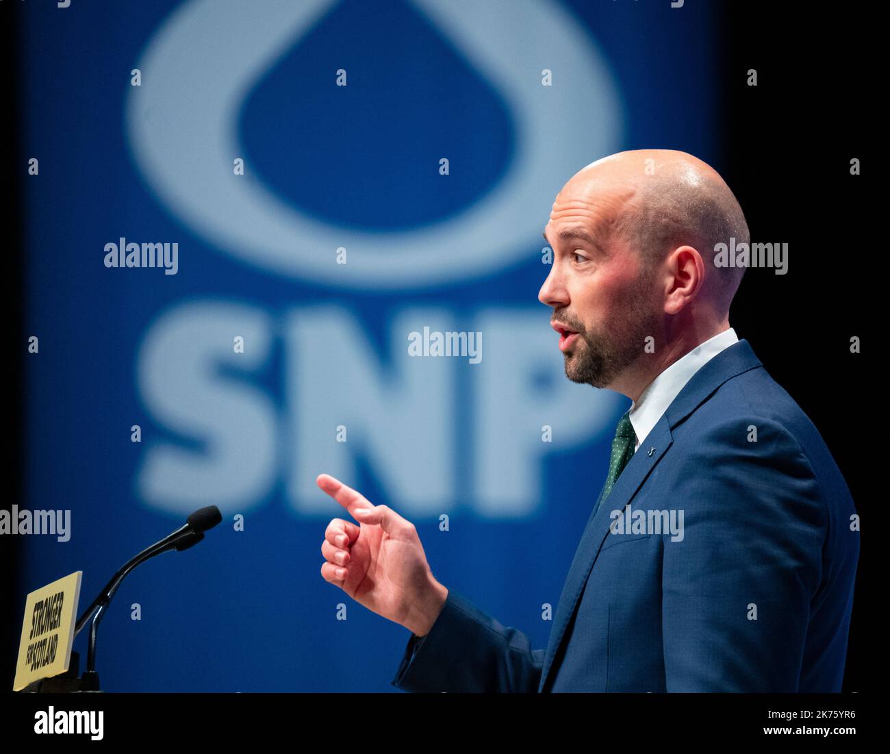 SNP Conference 2022 ad Aberdeen. Discorso di ben Macpherson MSP Edinburgh Northern e Leith Foto Stock