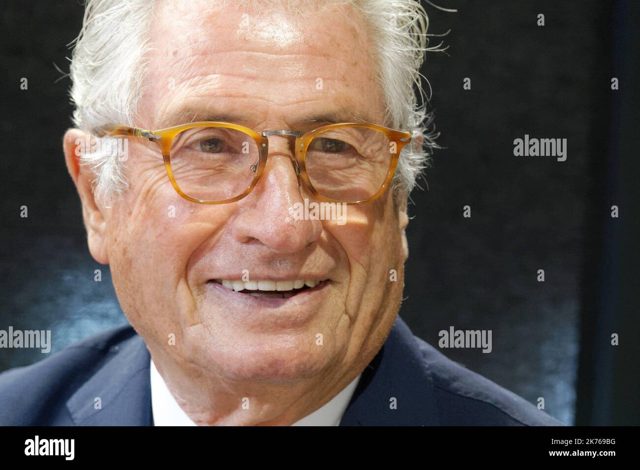 Giorgetto Giugiaro . Designer Italien . Avec figlio prototipo Sibylla . - Parigi, Francia, 1st 2018 ottobre - evento alla vigilia della prima giornata stampa del Salone di Parigi. Foto Stock