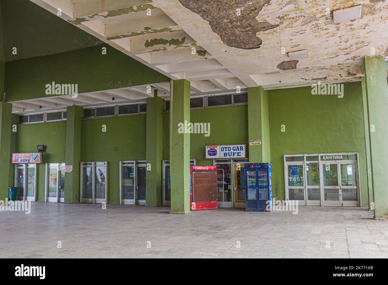 KARS, TURCHIA - 18 LUGLIO 2019: Stazione degli autobus (Otogar) a Kars, Turchia Foto Stock