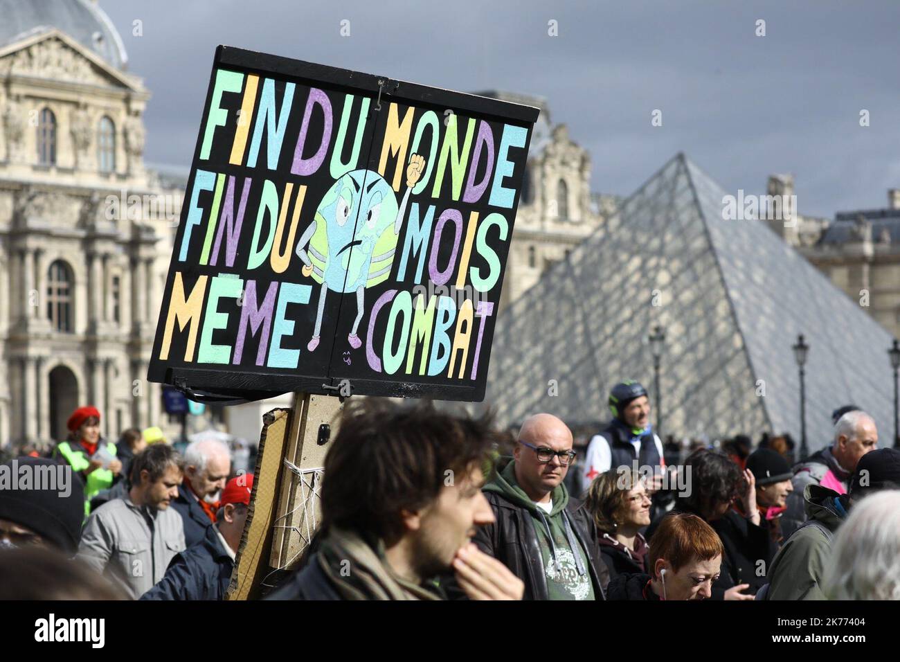 Giubbotto giallo protesta in Francia Foto Stock