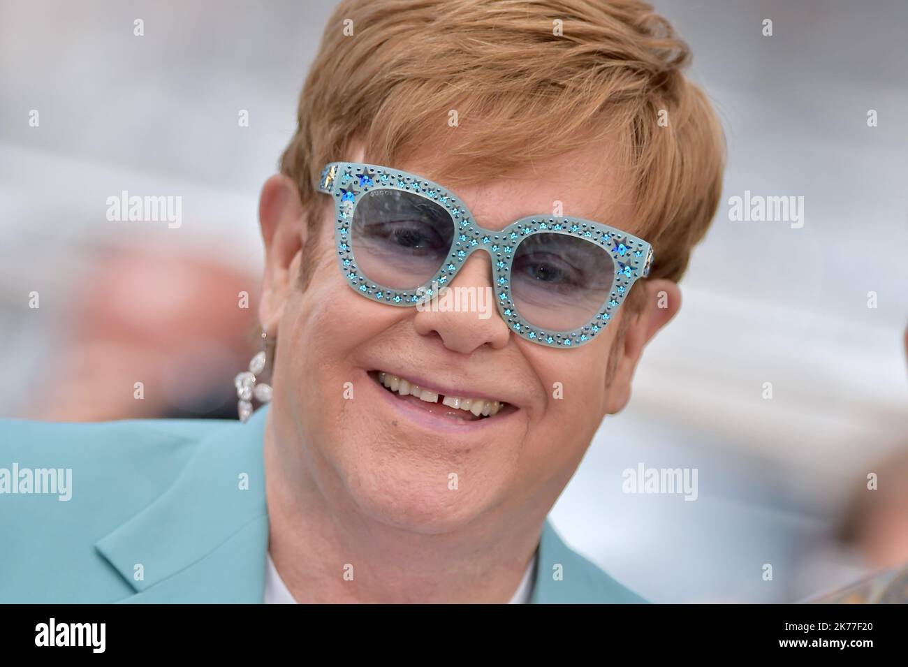 Elton John partecipa al Rocketman Photocall durante il 72nd° Festival annuale di Cannes il 17 maggio 2019 a Cannes. Foto Stock