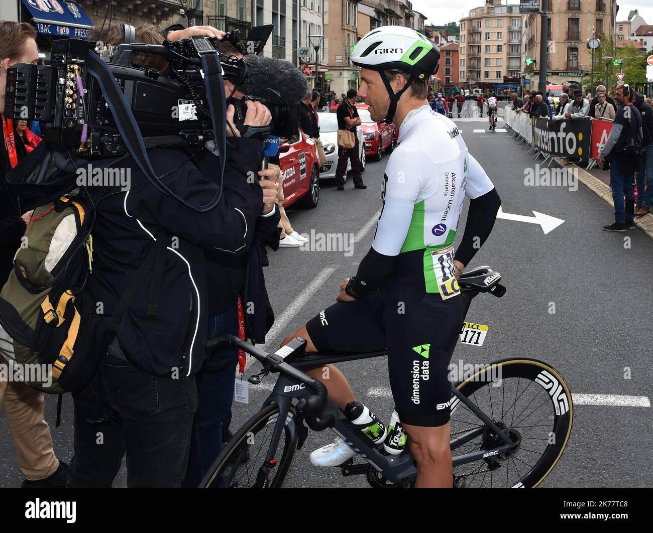 Edvald Boasson Hagen .Cyclisme. Critérium du Dauphiné 2019. Etape le Puy en Velay / Riom . Départ du Puy en Velay . Terza tappa della 71st edizione del Criterium du Dauphine gara ciclistica, 177 km tra le Puy-en-Velay e Riom il 11 giugno 2019 Foto Stock