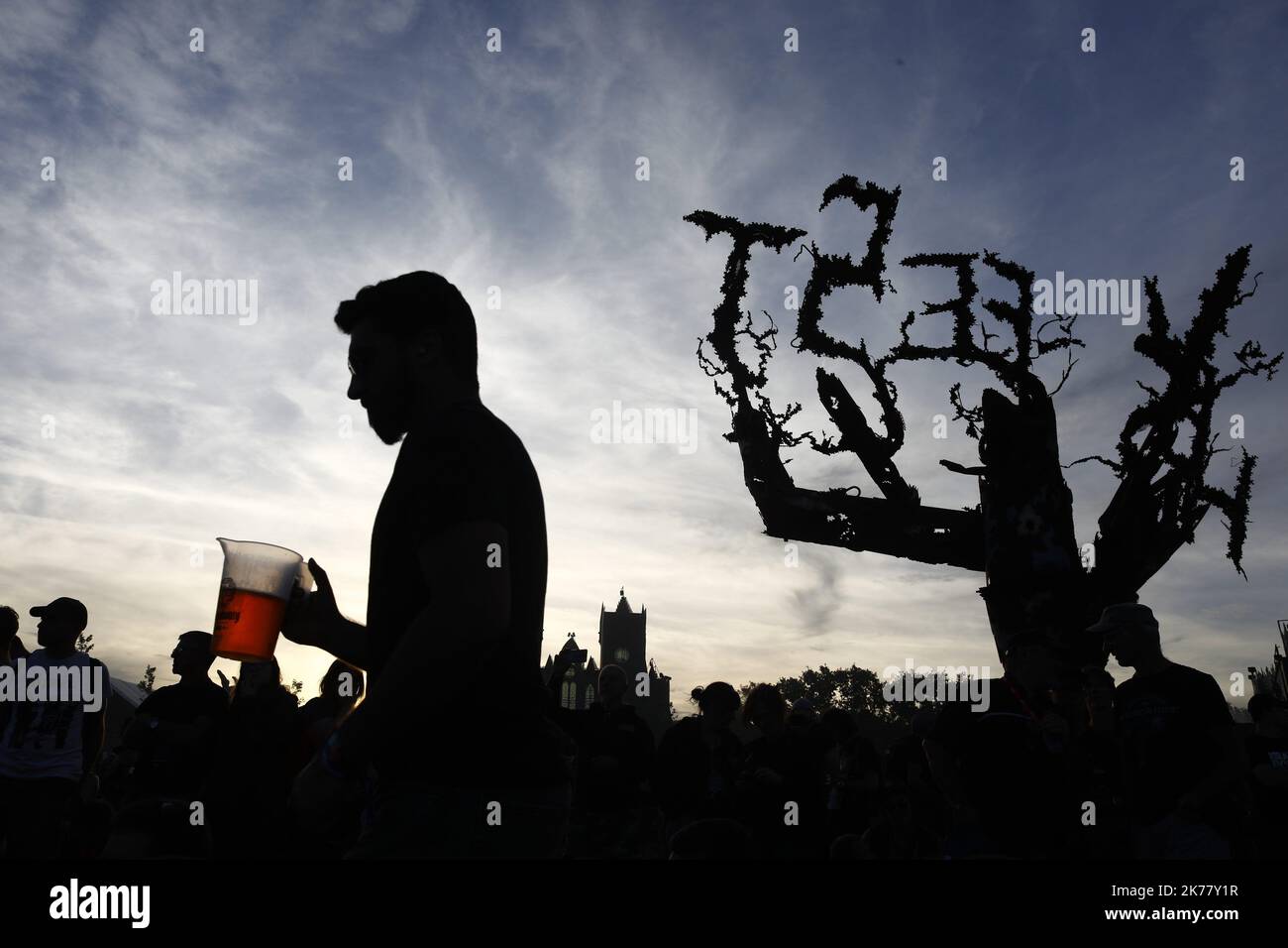 ©PHOTOPQR/LE PARISIEN/Olivier CORSAN ; Clisson (44), France, le 22 juin 2019,14e édition du festival Hellfest des musiques extrêmes, hard rock, heavy metal. Foto Stock