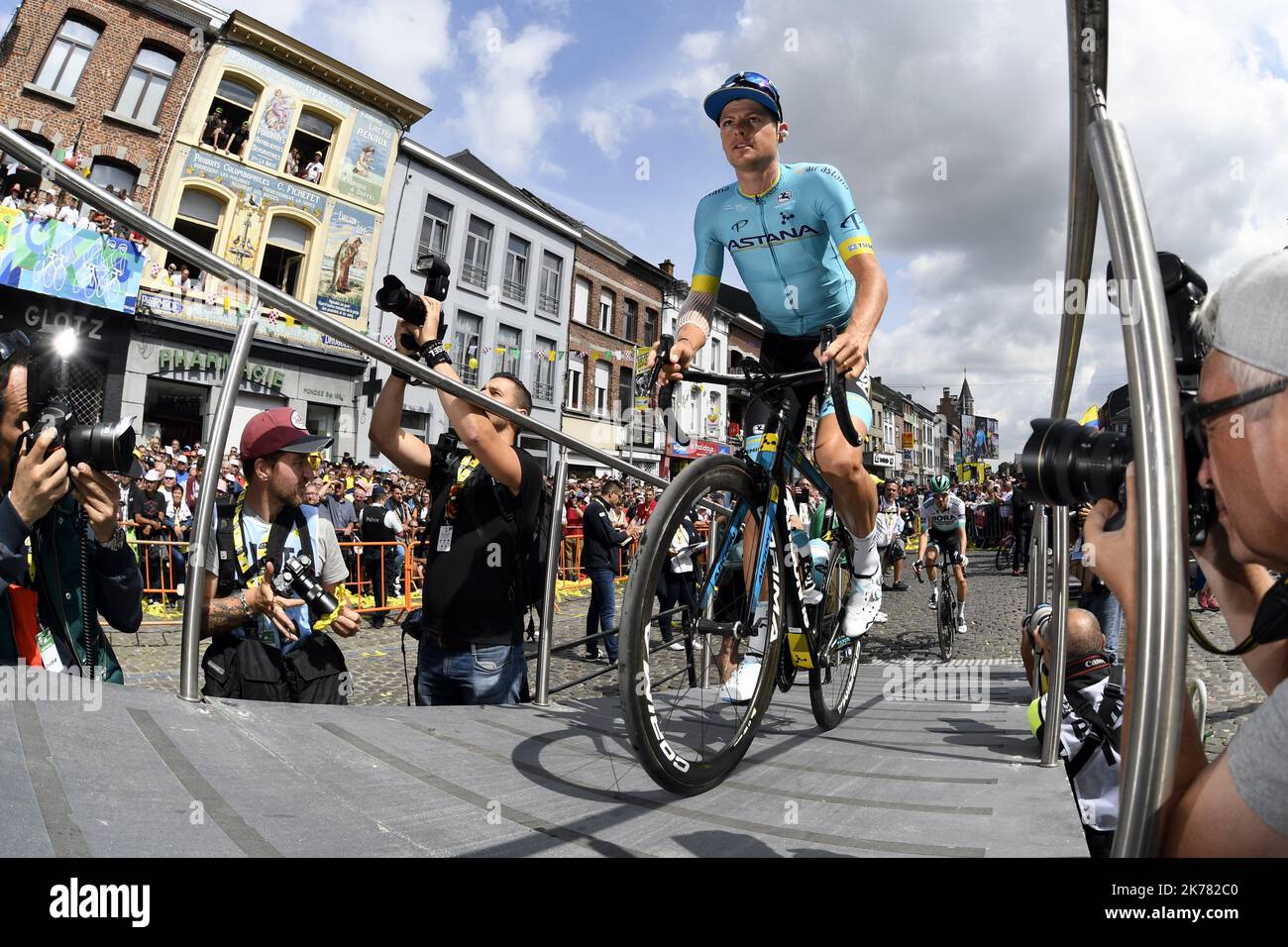 Jakob FUGLSANG. FOTO Alexandre MARCHI.- Foto Stock