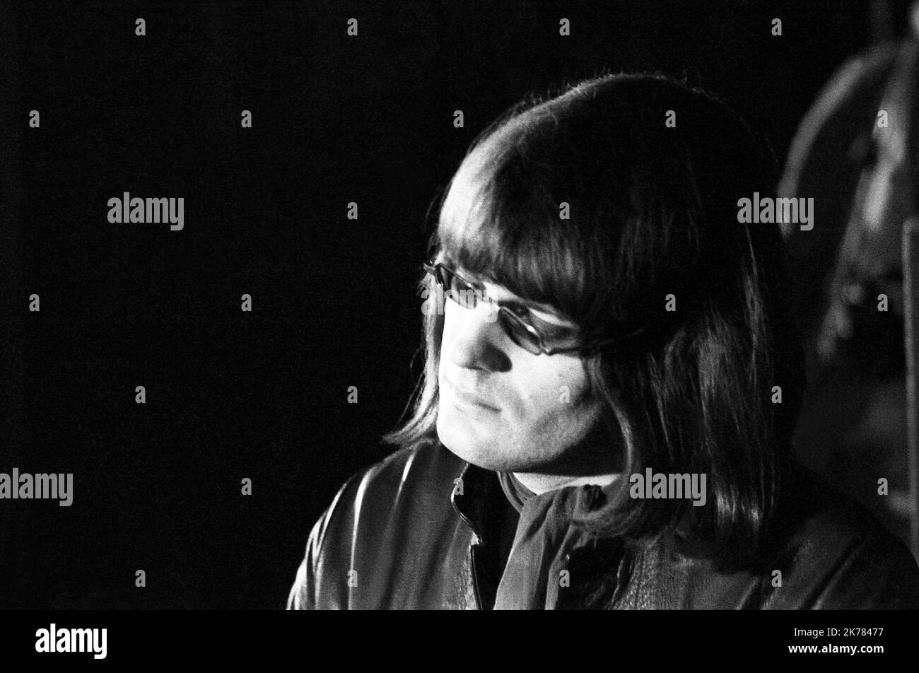 Mike Ratledge, Soft Machine gruppo presso il Festival di Amougies, 24 Ottobre 28, 1969 Foto Stock