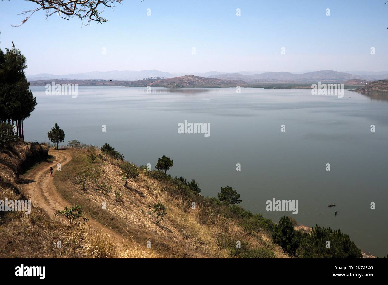 ©Arnaud De grave / le Pictorium/MAXPPP - Arnaud De grave / le Pictorium - 07/10/2016 - Madagascar / Itasy - Paysage de l'Itasy. / 07/10/2016 - Madagascar / Itasia - Paesaggio della regione Itasia. Foto Stock