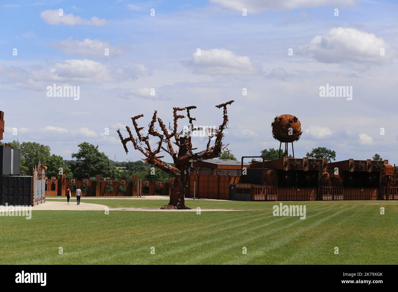 Â©PHOTOPQR/PRESSE OCEAN/Romain Boulanger ; ; ; ; ; CLISSON LE SAMEDI 6 JUIN 2020, SUR LE SITE DU FESTIVAL HELLFEST ANNULÃ©CETTE ANNÃ©e EN RAISON DU CORONAVIRUS CLISSON SABATO 6 GIUGNO 2020 / il sito del festival Hellfest hard rock, che è stato cancellato quest'anno a causa dell'epidemia di coronavirus Foto Stock