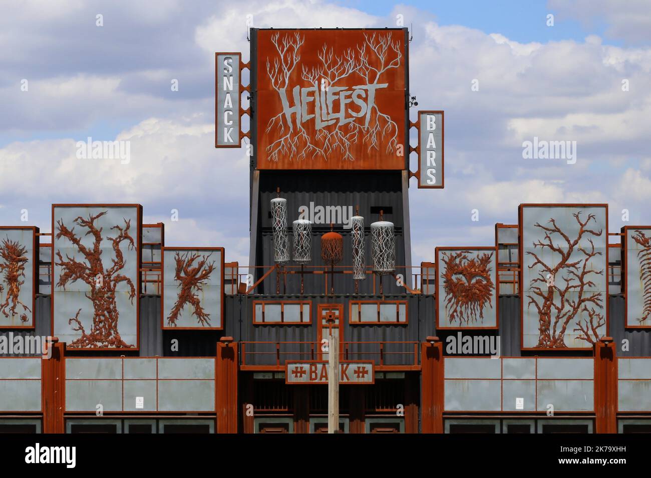 Â©PHOTOPQR/PRESSE OCEAN/Romain Boulanger ; ; ; ; ; CLISSON LE SAMEDI 6 JUIN 2020, SUR LE SITE DU FESTIVAL HELLFEST ANNULÃ©CETTE ANNÃ©e EN RAISON DU CORONAVIRUS CLISSON SABATO 6 GIUGNO 2020 / il sito del festival Hellfest hard rock, che è stato cancellato quest'anno a causa dell'epidemia di coronavirus Foto Stock