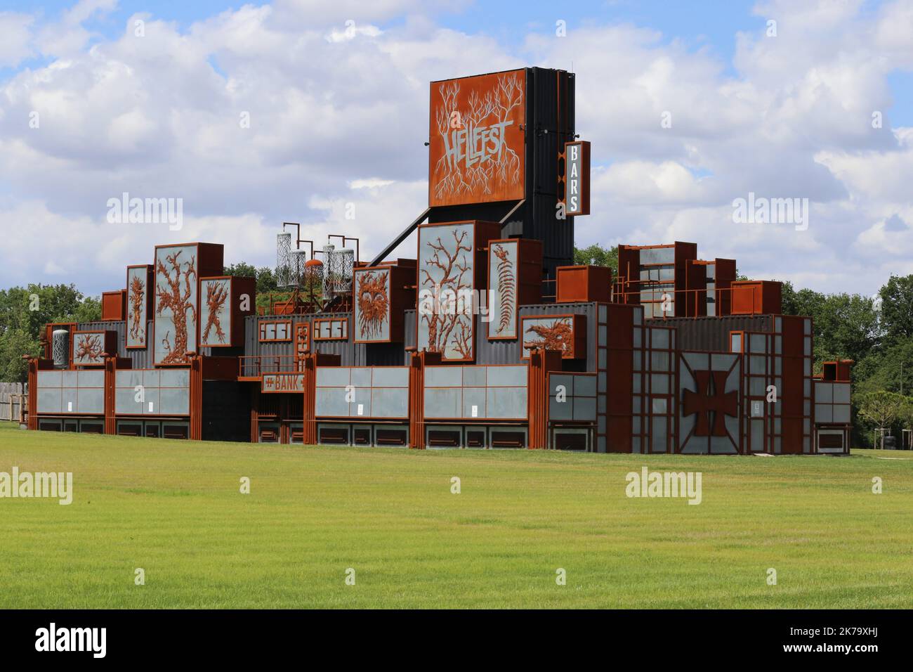 Â©PHOTOPQR/PRESSE OCEAN/Romain Boulanger ; ; ; ; ; CLISSON LE SAMEDI 6 JUIN 2020, SUR LE SITE DU FESTIVAL HELLFEST ANNULÃ©CETTE ANNÃ©e EN RAISON DU CORONAVIRUS CLISSON SABATO 6 GIUGNO 2020 / il sito del festival Hellfest hard rock, che è stato cancellato quest'anno a causa dell'epidemia di coronavirus Foto Stock