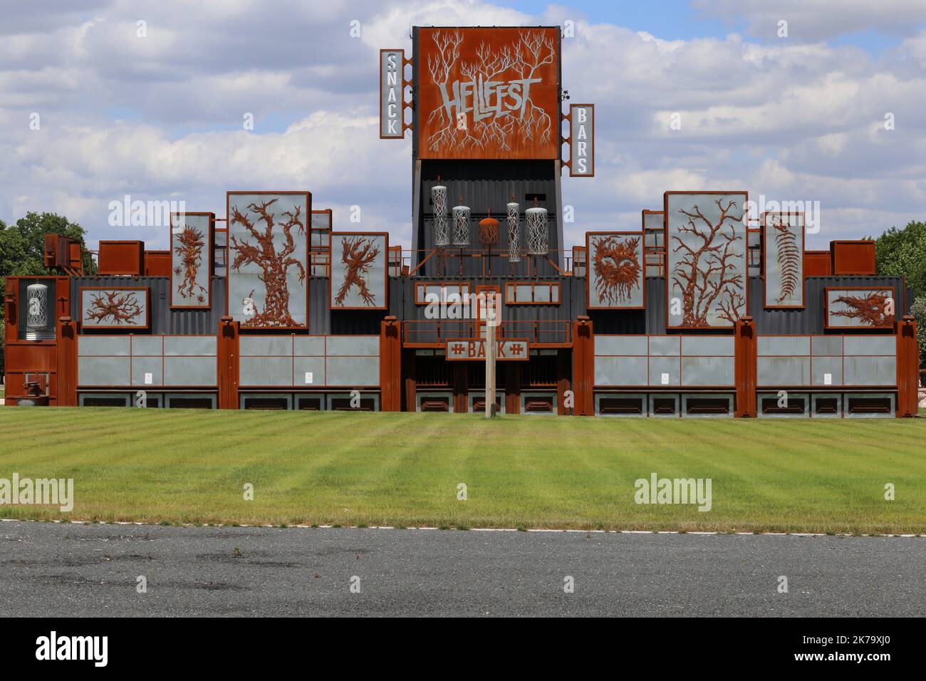 Â©PHOTOPQR/PRESSE OCEAN/Romain Boulanger ; ; ; ; ; CLISSON LE SAMEDI 6 JUIN 2020, SUR LE SITE DU FESTIVAL HELLFEST ANNULÃ©CETTE ANNÃ©e EN RAISON DU CORONAVIRUS CLISSON SABATO 6 GIUGNO 2020 / il sito del festival Hellfest hard rock, che è stato cancellato quest'anno a causa dell'epidemia di coronavirus Foto Stock