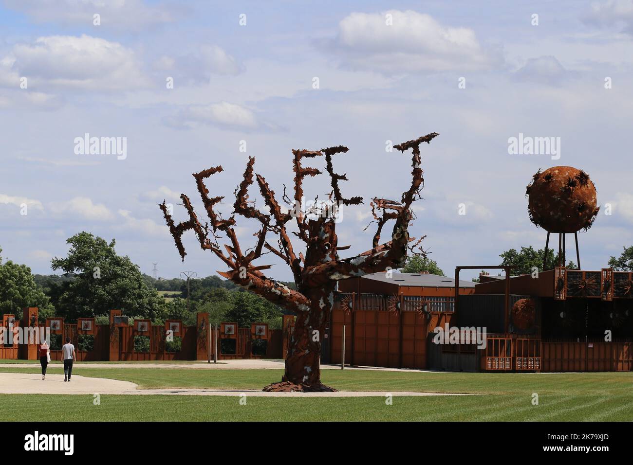 Â©PHOTOPQR/PRESSE OCEAN/Romain Boulanger ; ; ; ; ; CLISSON LE SAMEDI 6 JUIN 2020, SUR LE SITE DU FESTIVAL HELLFEST ANNULÃ©CETTE ANNÃ©e EN RAISON DU CORONAVIRUS CLISSON SABATO 6 GIUGNO 2020 / il sito del festival Hellfest hard rock, che è stato cancellato quest'anno a causa dell'epidemia di coronavirus Foto Stock
