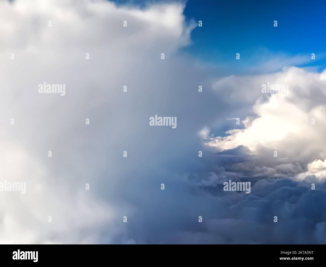Nuvole nella prospettiva aereo cielo Foto Stock