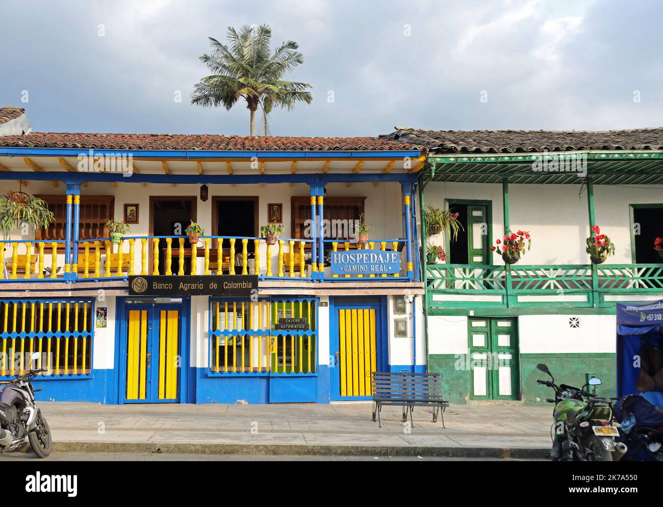 Destinazione turistica andina del Salento in Colombia Foto Stock