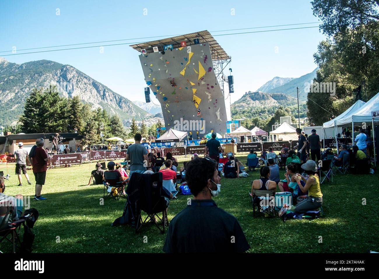 ©Michael Bunel / le Pictorium/MAXPPP - Michael Bunel / le Pictorium - 21/08/2020 - Francia / Provence-Alpes-Cote d'Azur / Briancon - QUALIFICA POUR LES DEMIS FINALES HOMME ET FEMME / 21/08/2020 - Francia / Provence-Alpes-Cote d'Azur / Briancon - QUALIFICA PER SEMIFINALI MASCHILI E FEMMINILI Foto Stock