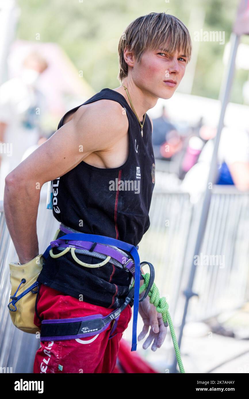 ©Michael Bunel / le Pictorium/MAXPPP - Michael Bunel / le Pictorium - 21/08/2020 - Francia / Provence-Alpes-Cote d'Azur / Briancon - QUALIFICA POUR LES DEMIS FINALES HOMME ET FEMME / 21/08/2020 - Francia / Provence-Alpes-Cote d'Azur / Briancon - QUALIFICA PER SEMIFINALI MASCHILI E FEMMINILI Foto Stock