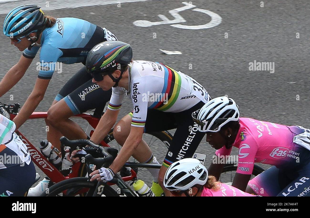 ©Laurent Lairys/MAXPPP - Annemiek VAN VLEUTEN di MITCHELTON SCOTT durante il tour mondiale delle donne UCI, la Course by le Tour 2020, Nizza - Nizza (96 km) il 29 agosto 2020 a Nizza, Francia - Foto Laurent Lairys / MAXPPP Foto Stock