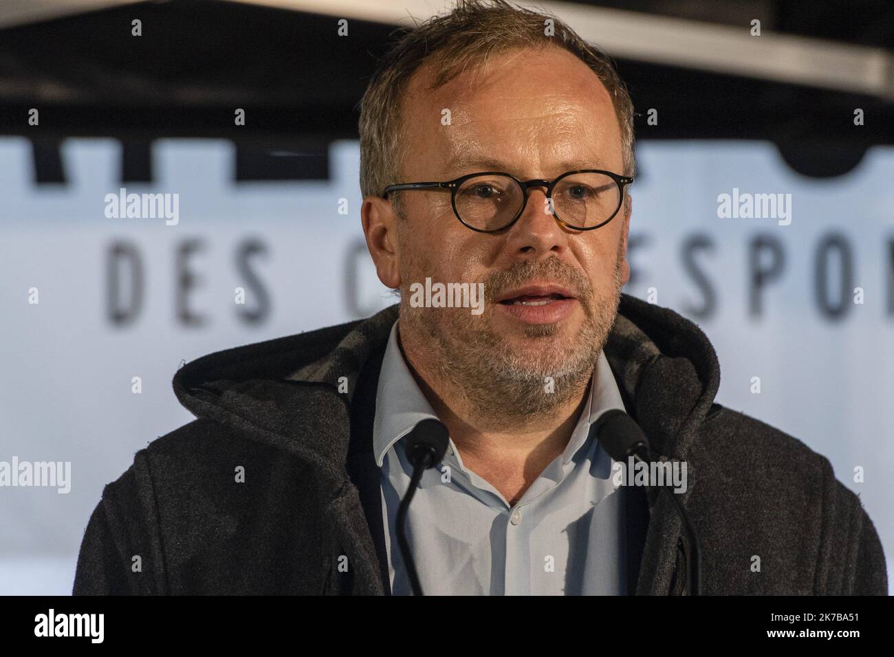 ©PHOTOPQR/OUEST FRANCE/Philippe RENAULT ; Bayeux ; 08/10/2020 ; Prix Bayeux Calvados-Normandie des Correspondants de guerre. Mémorial des reporter. Christophe Deloire, Président de RSF Photo Philippe RENAULT / Ouest-France - Bayeux, France, oct 8th 2020 -Premio Bayeux Calvados-Normandie per i corrispondenti di guerra. Foto Stock