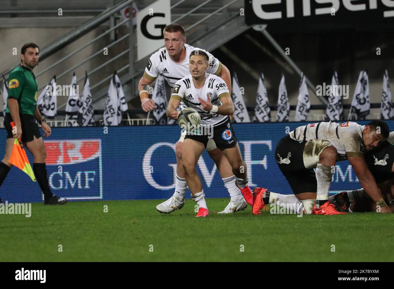 Thierry LARRET/Maxppp. Rugby TOP 14 : CA Brive Correze Limousin vs Racing 92, Stade Amedee-Domenech, Brive la Gaillarde, (23) le 14 novembre 2020. Foto Stock