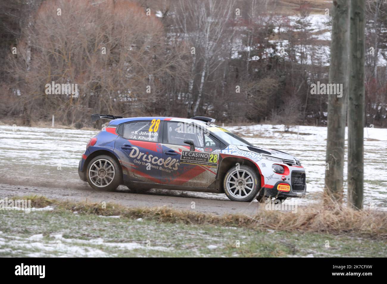 ©PHOTOPQR/LA PROVENCE/DUCLET Stéphane ; Sélonnet ; 23/01/2021 ; Rallye de Monté Carlo 2021. Spéciale la Bréole Selonnet il Rally di Monte Carlo 2021 gennaio 23, 2021 Foto Stock