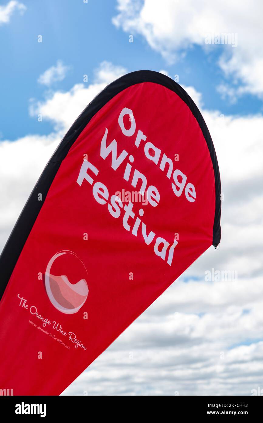 Festival del vino d'arancia nel NSW regionale, degustazione di vini nei vigneti intorno a Orange, NSW, Australia Foto Stock