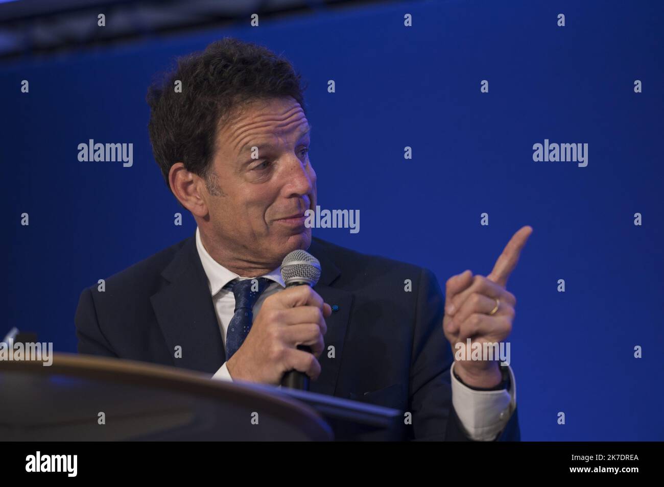 ©Julien Mattia / le Pictorium/MAXPPP - Julien Mattia / le Pictorium - 01/06/2021 - Francia / Ile-de-France / Parigi - Christian Jacob, president des Republicains a la Convention nationale sur le theme souverainete economique au Siege des Republicains a Parigi, le 1er Juin 2021 / 01/06/2021 - Francia / Ile-de-France (regione) / Parigi - Christian Jacob, presidente dei Repubblicani alla Convenzione Nazionale sul tema della sovranità economica presso la sede Repubblicana di Parigi, 1 giugno 2021 Foto Stock