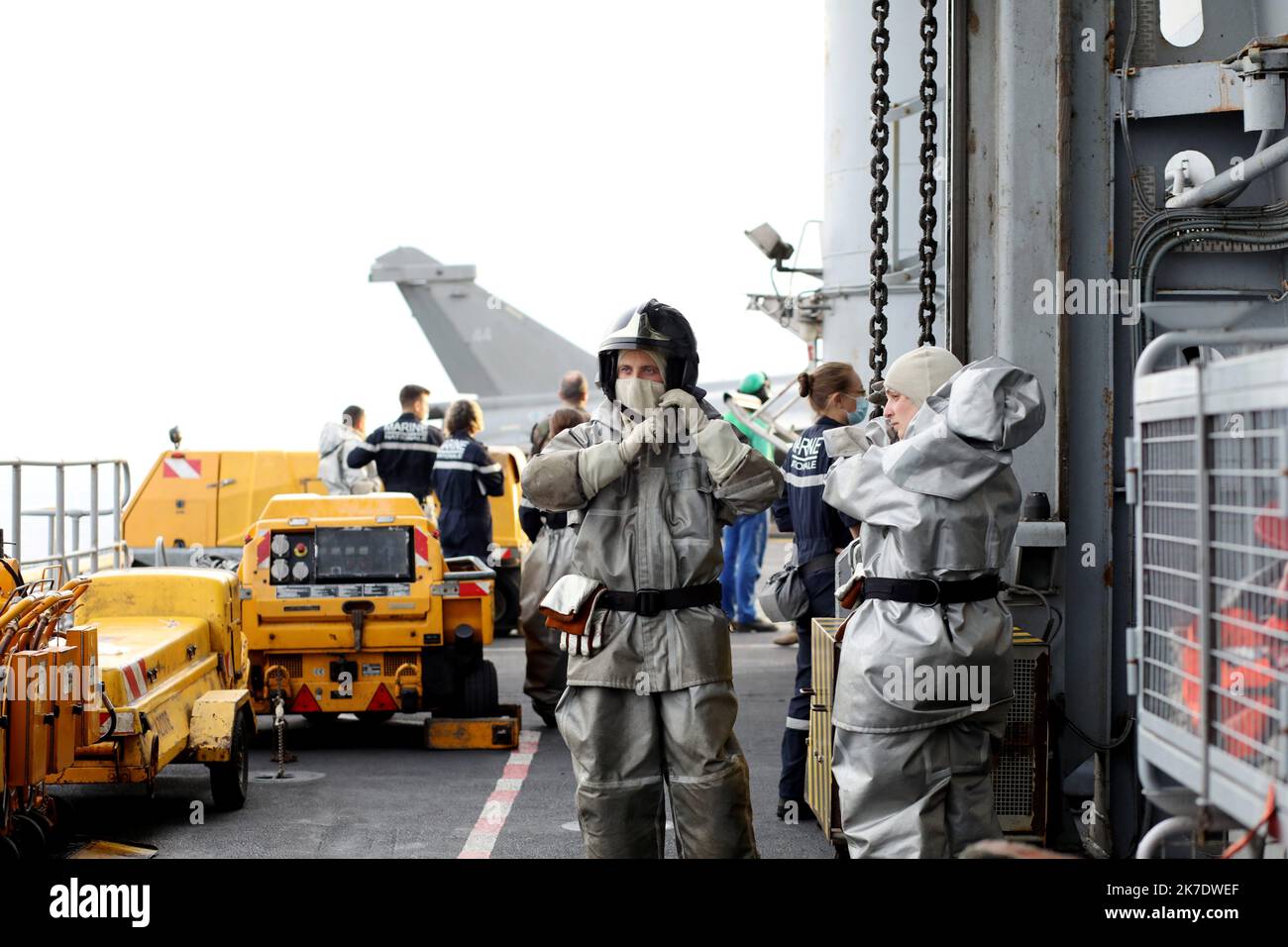 ©PHOTOPQR/NICE MATIN/VALERIE LE PARC ; TOULON ; 05/06/2021 ; VISITE SUR LE PORTE AVIONS CHARLES DE GAULLE CHARLES DE GAULLE PORTAEREI CHARLES DE GAULLE. Foto Stock