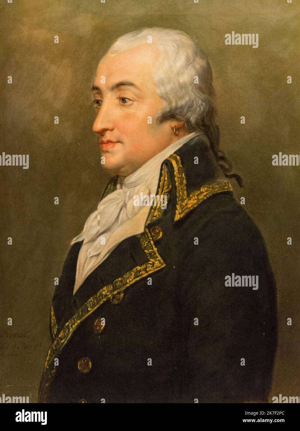 ©Active Museu/MAXPPP - ActiveMuseum 0000198.jpg / Armand-Louis de Gontaut, Duc de Biron - Cornelie-Louise Revest (1835) - 1835 - / Cornelie-Louise Revest / Peinture Active Museum / le Pictorium arte accademica, Duca, orecchino, Ritratto, uniforme, verticale, Armand-Louis de Gontaut, 19th ° secolo, Cornelie-Louise, Revest Foto Stock