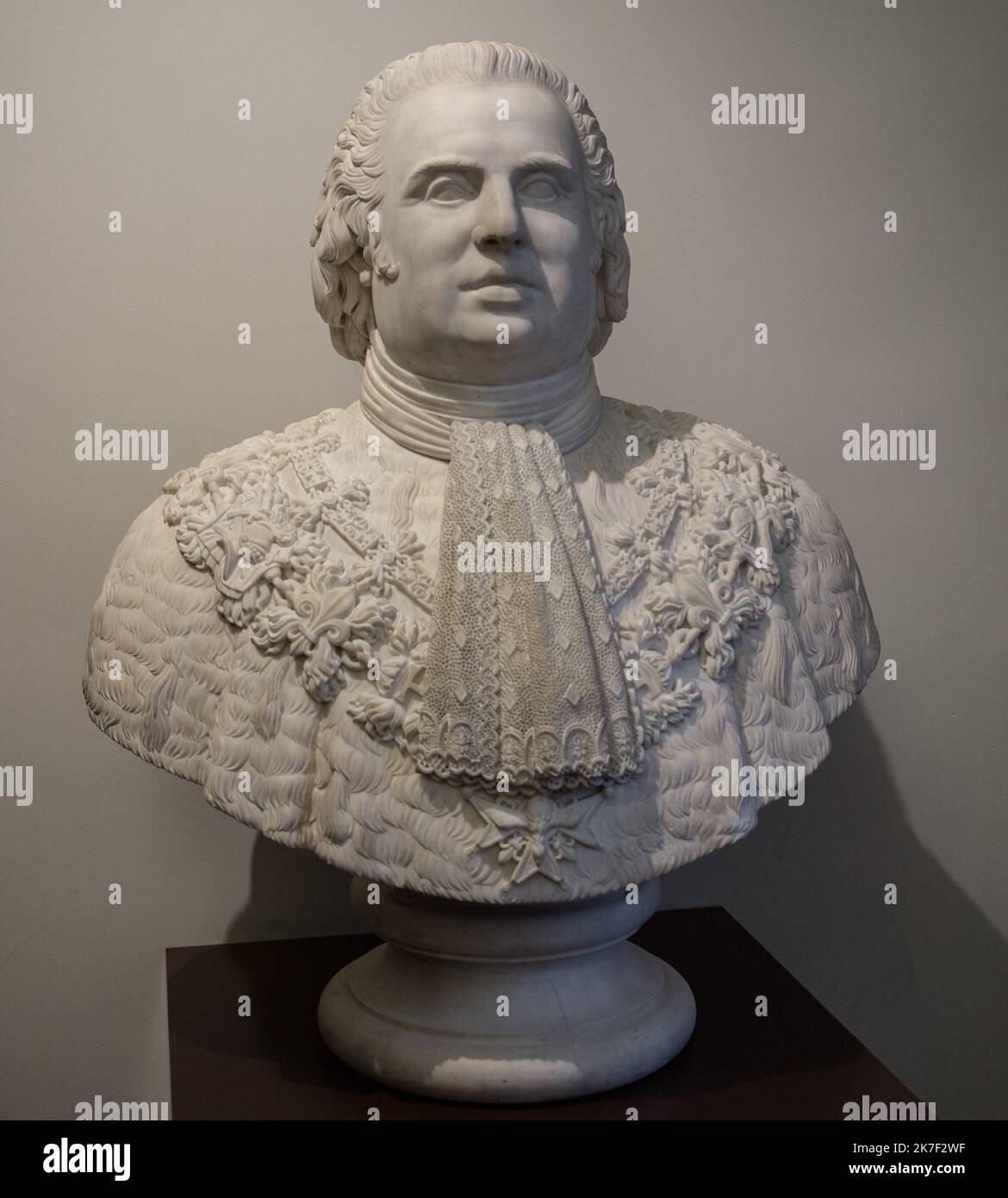 ©Active Museu/MAXPPP - ActiveMuseum 0000224.jpg / Louis XVIII, Roi de France et de Navarre - Charles Dupaty (1818) - 1818 - / Charles Dupaty / Museo attivo della scultura / le Pictorium Bust ,Re ,Kingship ,Medaglia ,Ritratto ,Royal ,scultura ,Statua ,verticale ,Luigi XVIII ,19th ° secolo ,Charles Dupaty , Foto Stock