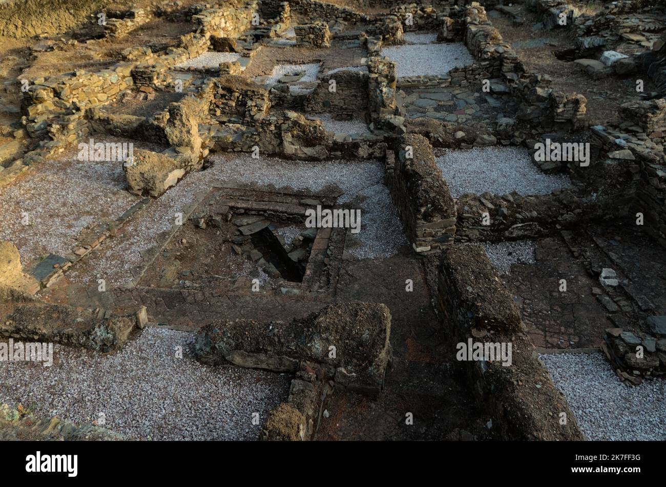 Insediamento islamico rovine di Mertola. Alentejo, Portogallo Foto Stock