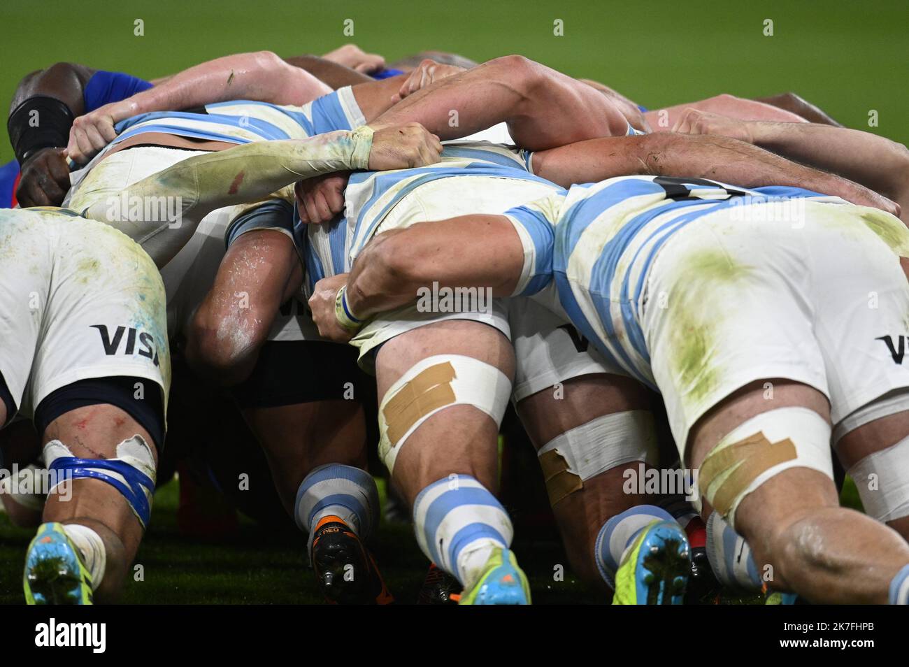 ©Julien Mattia / le Pictorium/MAXPPP - match Preparatoire de la Coupe d'Automne des Nations, les bleus du XV de France affrontent les Pumas d'argentine au Stade de France, le 6 novembre 2021. Foto Stock