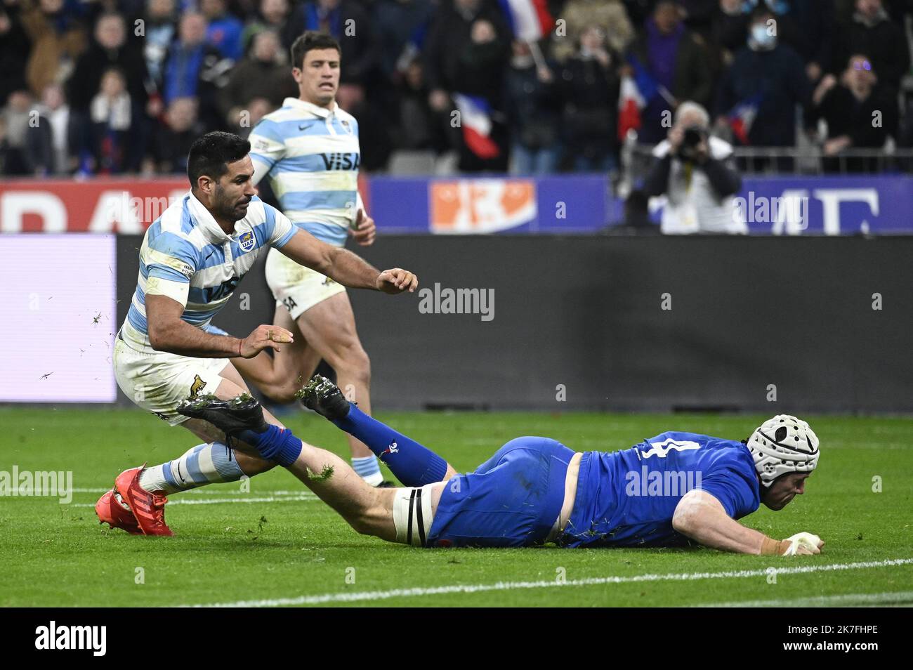 ©Julien Mattia / le Pictorium/MAXPPP - match Preparatoire de la Coupe d'Automne des Nations, les bleus du XV de France affrontent les Pumas d'argentine au Stade de France, le 6 novembre 2021. Foto Stock