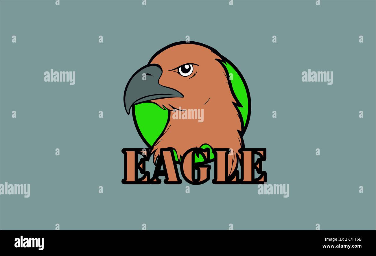 EAGLE logo hd animale uccello elang Foto Stock