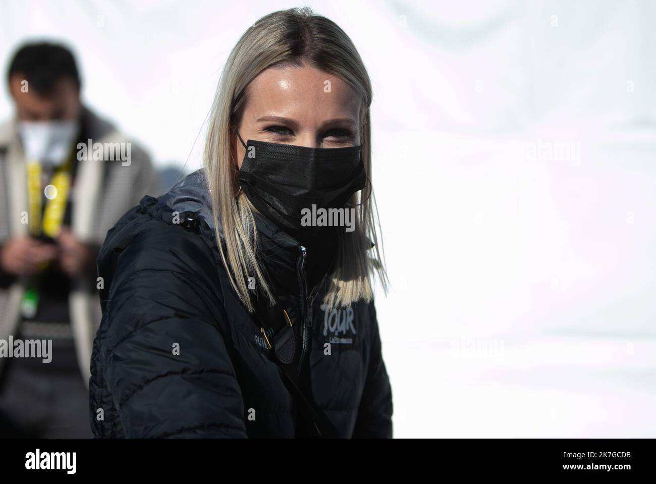 ©Laurent Lairys/MAXPPP - Marion Rousse durante il Tour de la Provence 2022, gara ciclistica fase 3, Manosque - Montagne de Lure (169,1 km) il 13 febbraio 2022 a Lure, Francia - Foto Laurent Lairys / Foto Stock