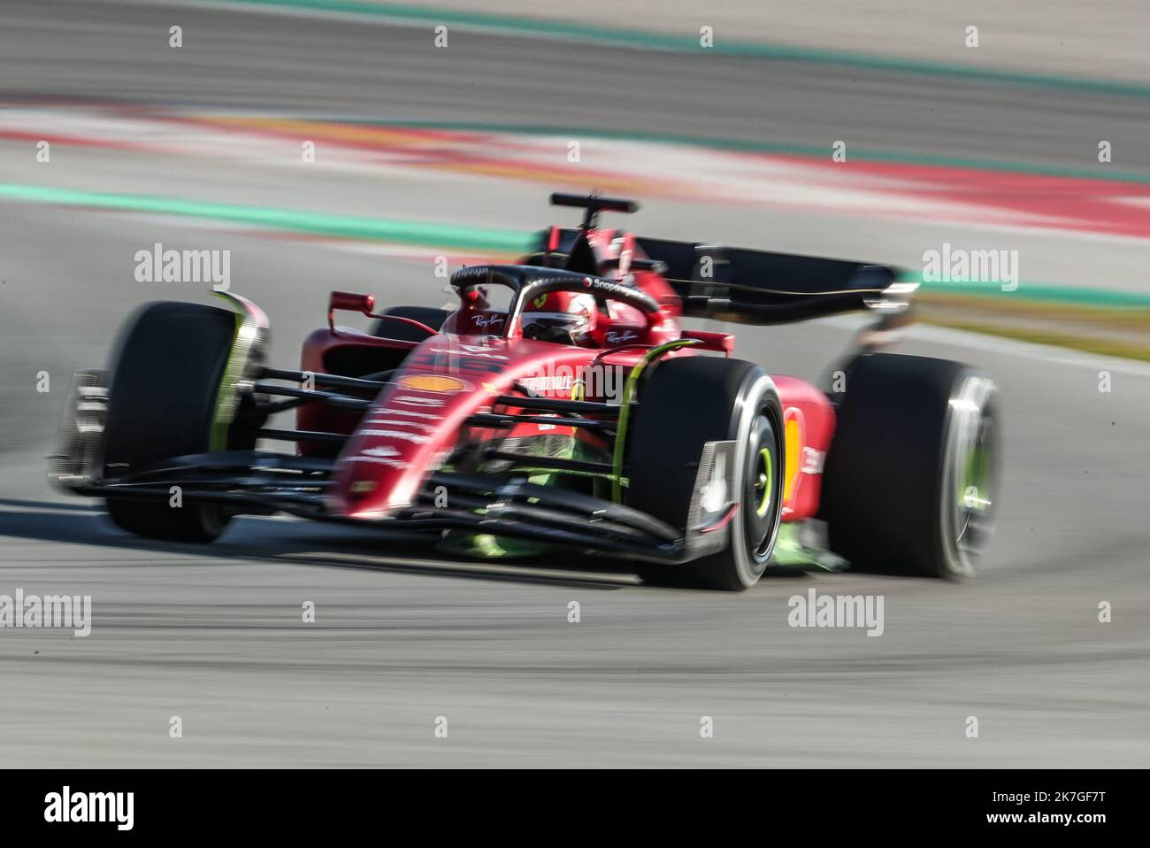 Charles Leclerc, Ferrari. F1 test pre-stagione 2022. barcellona F1 Foto Stock