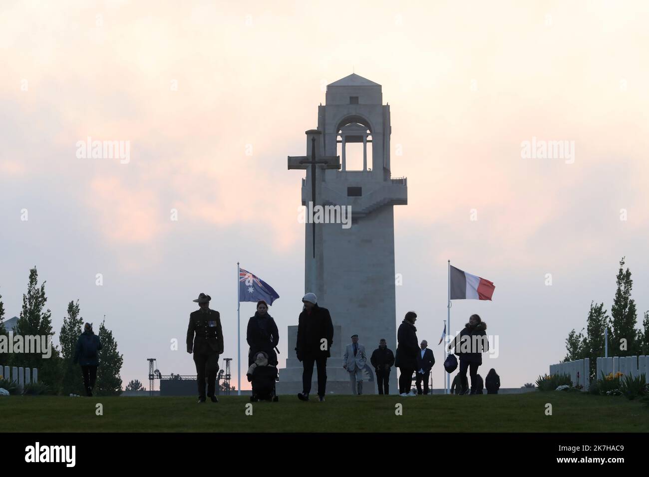 ©PHOTOPQR/LE COURRIER PICARD/Fred HASLIN ; Villers Bretonneux ; 25/04