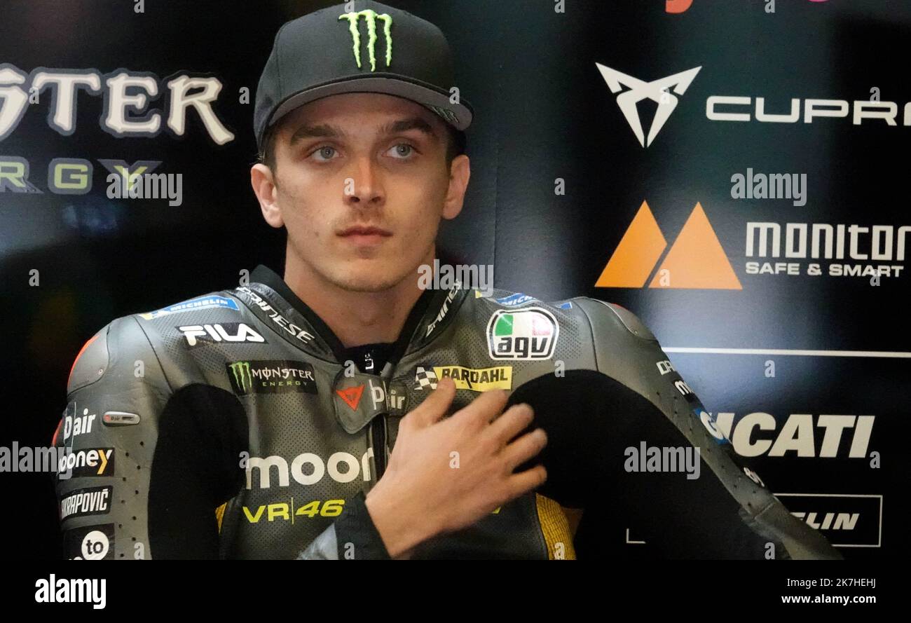 ©PHOTOPQR/OUEST FRANCE/Jérôme Fouquet ; LE MANS ; 13/05/2022 ; Motociclismo. MotoGP le Mans 2022. Luca Marini . Ducati . Mooney VR46 Racing Team . Italie . Foto: Jérome Fouquet/Ouest-France. – Maggio 13th 2022 2022 le Mans MotoGP. Piloti Foto Stock