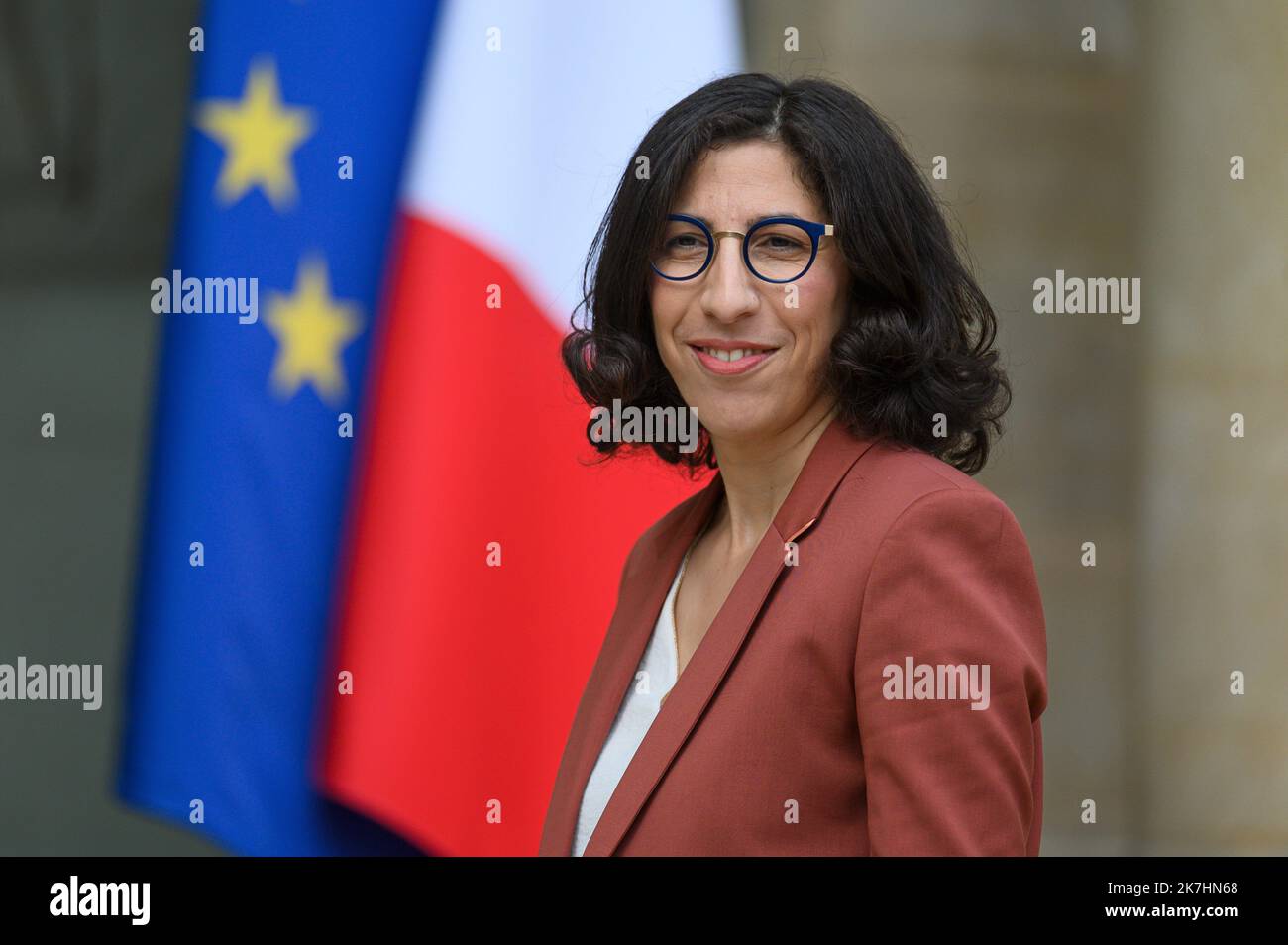 ©Julien Mattia / le Pictorium/MAXPPP - Parigi 23/05/2022 Julien Mattia / le Pictorium - 23/5/2022 - Francia / Ile-de-France / Parigi - Arrivee de Rima Abdul Malak, ministre de la culture au Conseil des Ministres du 23 mai 2022 / 23/5/2022 - Francia / Ile-de-France (regione) / Parigi - arrivo di Rima Abdul Malak, Ministro della Cultura al Consiglio dei Ministri il 23 maggio 2022 Foto Stock