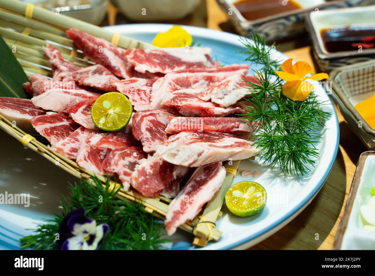 Carne alla griglia, barbecue coreano Foto Stock