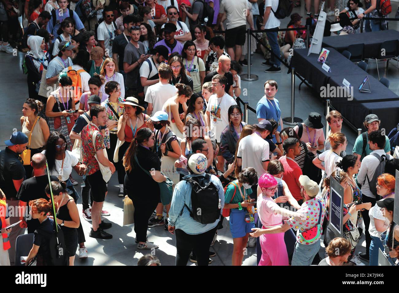 ©PHOTOPQR/LE DAUPHINE/Grégory YETCHMENIZA ; Annecy ; 13/06/2022 ; Grégory YETCHMENIZA / LE DAUPHINE LIBERE / Photopqr ANNECY (ALTA SAVOIA) LE 13 JUIN 2022 depuis ce matin et qu’à à la fin de la semaine pour le lejuser d’animation Festival internazionale. 265 film courts ou longs seront présentés en sélection officielle. Sur notre photo : - il Festival Internazionale di animazione di Annecy dal 13th al 18th giugno Francia 13 giugno 2022 Foto Stock