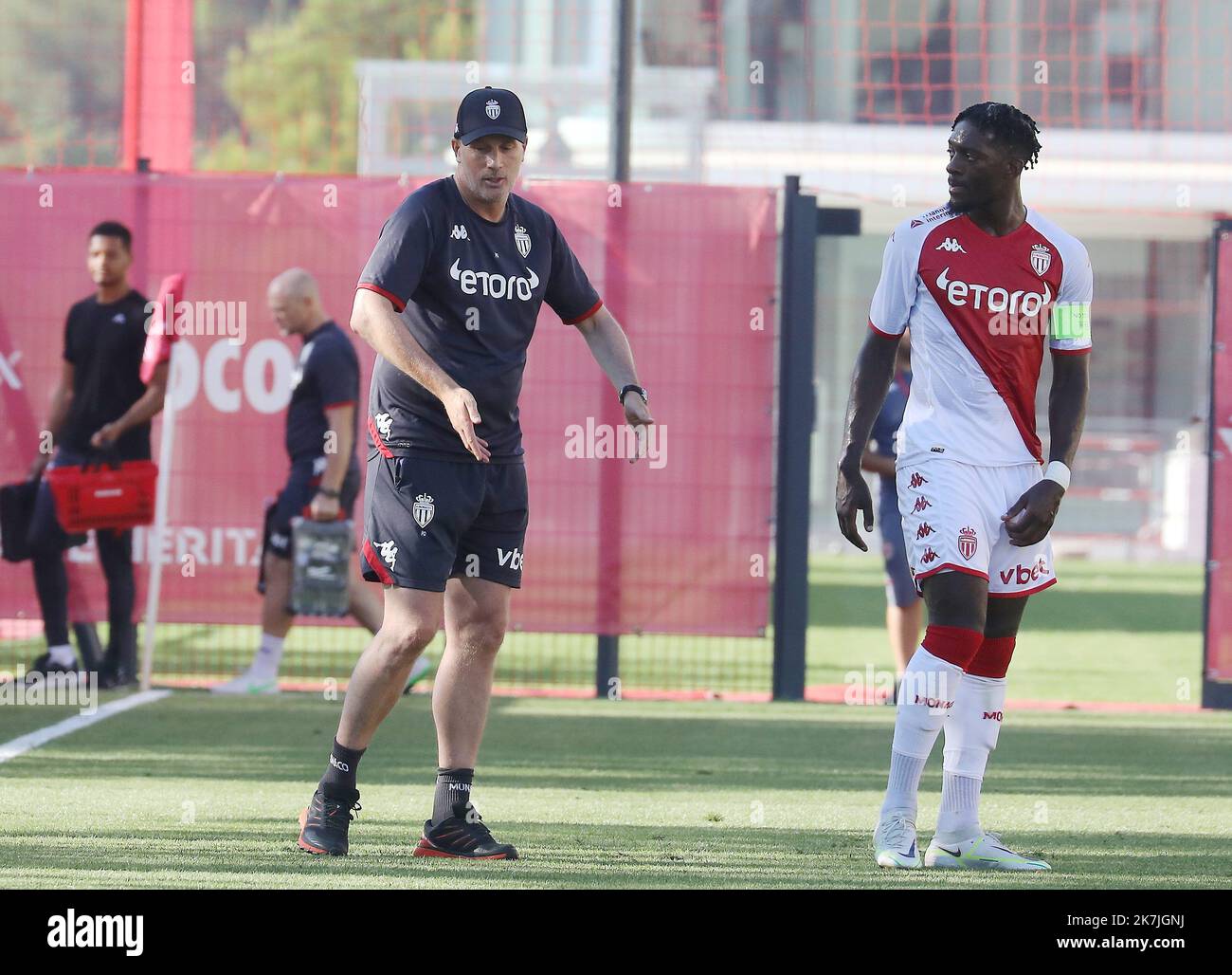 ©PHOTOPQR/NICE MATIN/Cyril Dodergny ; la Turbie ; 29/06/2022 ; la Turbie le 29/06/2022 - Centre de Performance de l'AS Monaco FC - Ligue 1 Uber Eat - Match amical - l'AS Monaco recevait l'équipe Suisse de St Gall Foto Stock