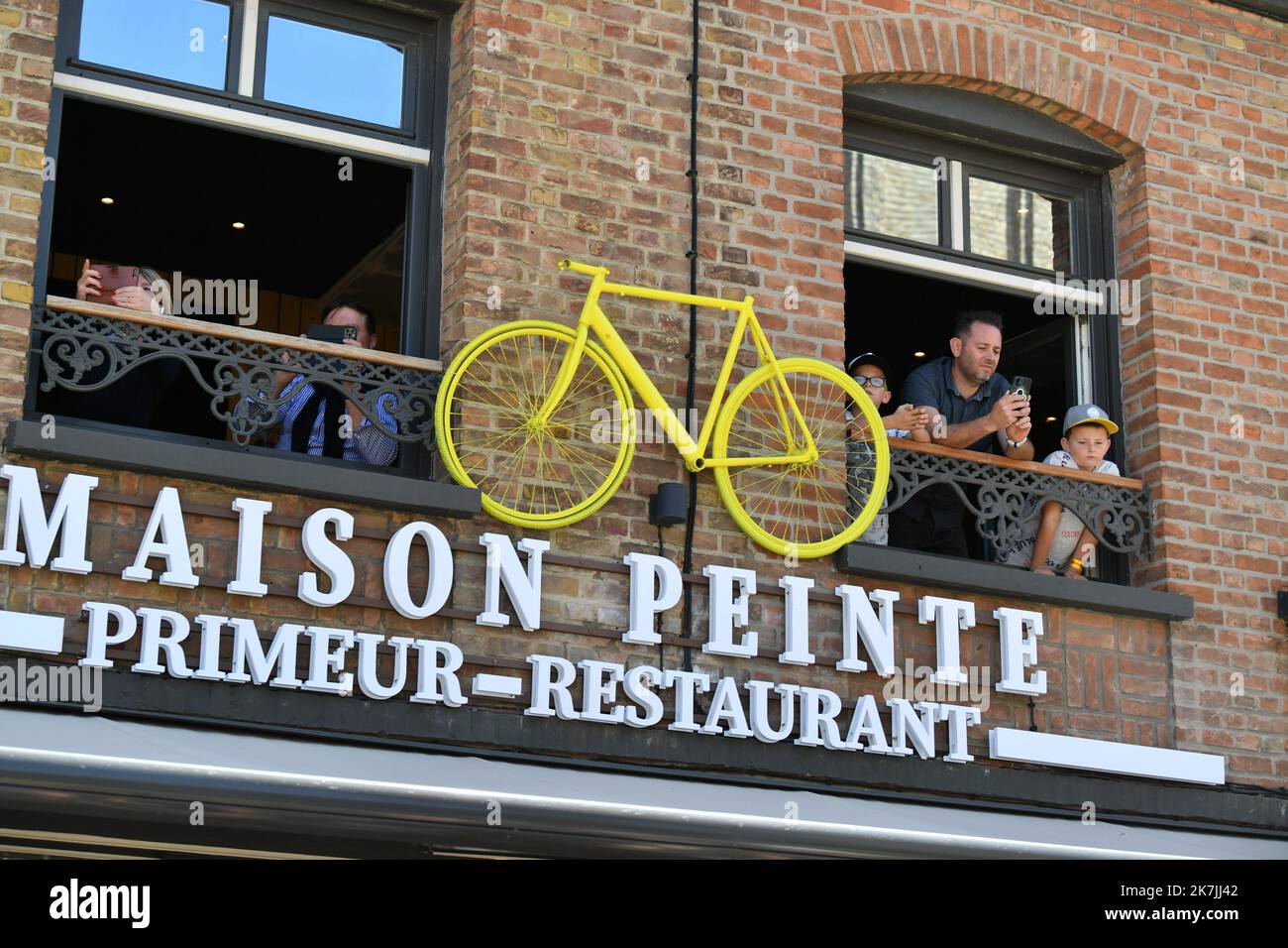 ©PHOTOPQR/VOIX DU NORD/PASCAL BONNIERE ; 05/07/2022 ; DUNKERQUE , le 5 juillet 2022 sport , ciclosme , tour de France , etape Dunkerque - Calais .PHOTO PASCAL BONNIERE / LA VOIX DU NORD - la 109th edizione del Tour de France si svolge dal 01 al 24 luglio 2022 - Foto Stock