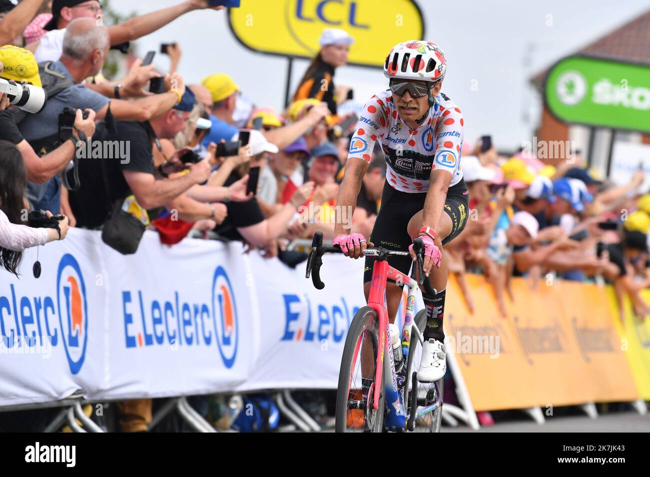 ©PHOTOPQR/VOIX DU NORD/PASCAL BONNIERE ; 06/07/2022 ; Lille , le 6 juillet 2022 sport , ciclosme , tour de France , etape Lille - Aremberg .PHOTO PASCAL BONNNIERE / LA VOIX DU NORD - la 109th edizione del Tour de France si svolge dal 01 al 24 luglio 2022 - - Foto Stock