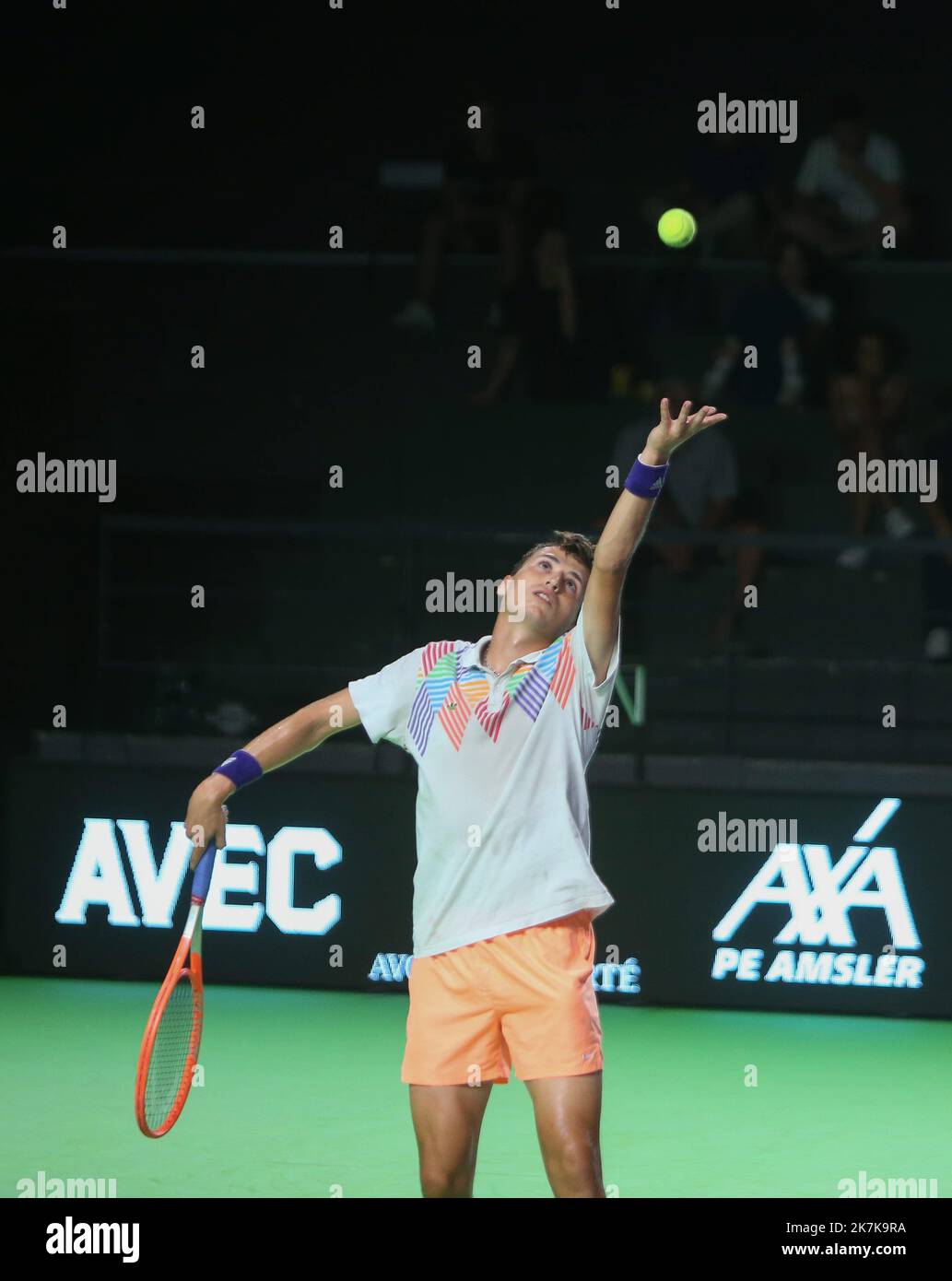 ©Laurent Lairys/MAXPPP - Clement Chidekh of France The Open de Rennes 2022, ATP Challenger tennis Tournament il 12 settembre 2022 allo stadio le Liberté di Rennes, Francia - Foto Laurent Lairys / MAXPPP Foto Stock