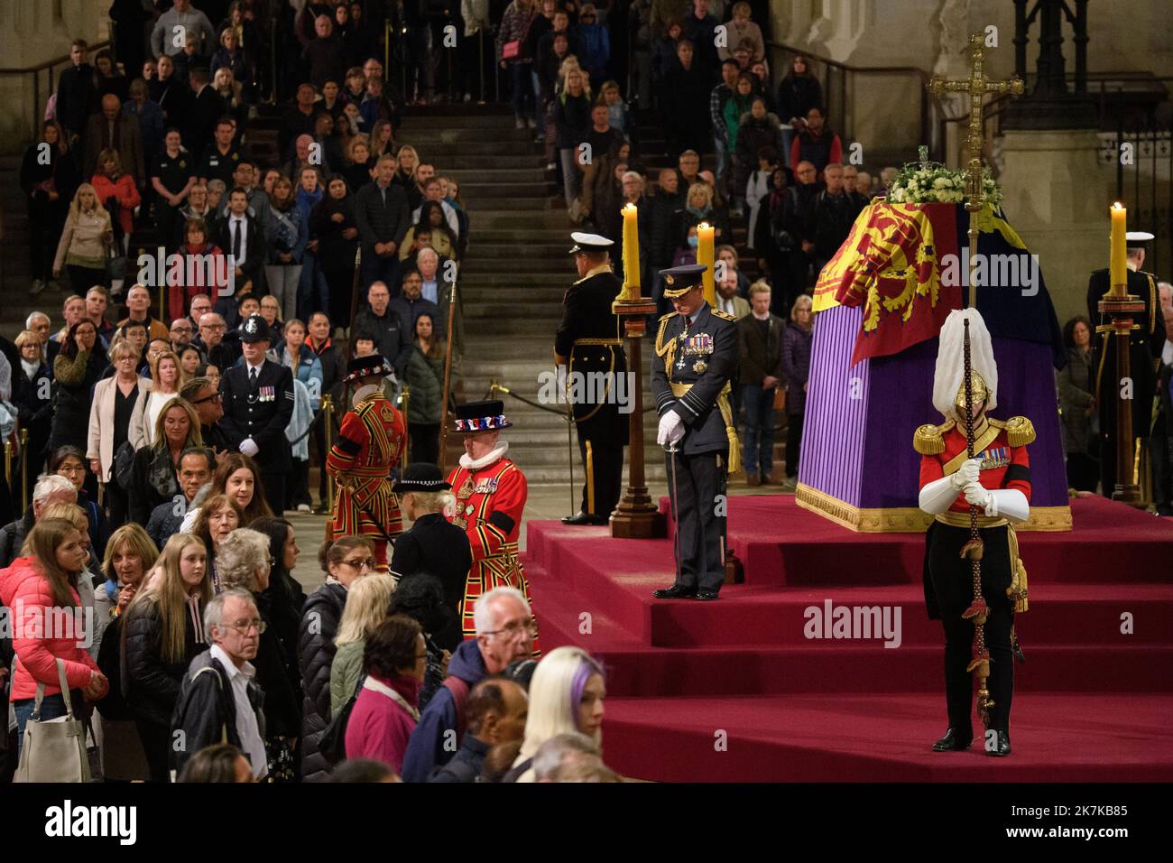 ©Julien Mattia / le Pictorium/MAXPPP - Londres 18/07/2016 Julien Mattia / le Pictorium - 18/7/2016 - Royaume-uni / Londres / Londres - Les Londoniens Rent ommage a la reine Elisabeth 2 dans Westminster Hall aupres de son cercueil, a Londres, le 16 Settembre 2022 / 18/7/2016 - Regno Unito / Londra / Londra - i londinesi rendono omaggio alla Regina Elisabetta 2 nella Westminster Hall vicino alla sua bara, a Londra, 16 settembre 2022 Foto Stock