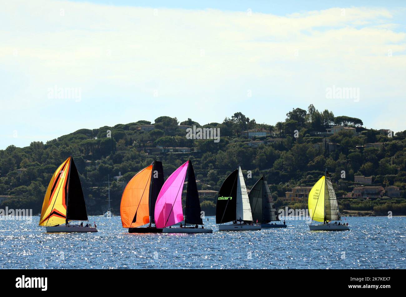 ©PHOTOPQR/NICE MATIN/VALERIE LE PARC ; SAINT TROPEZ ; 26/09/2022 ; LES VOILES DE SAINT TROPEZ 1ER JOUR DE REGATES Foto Stock