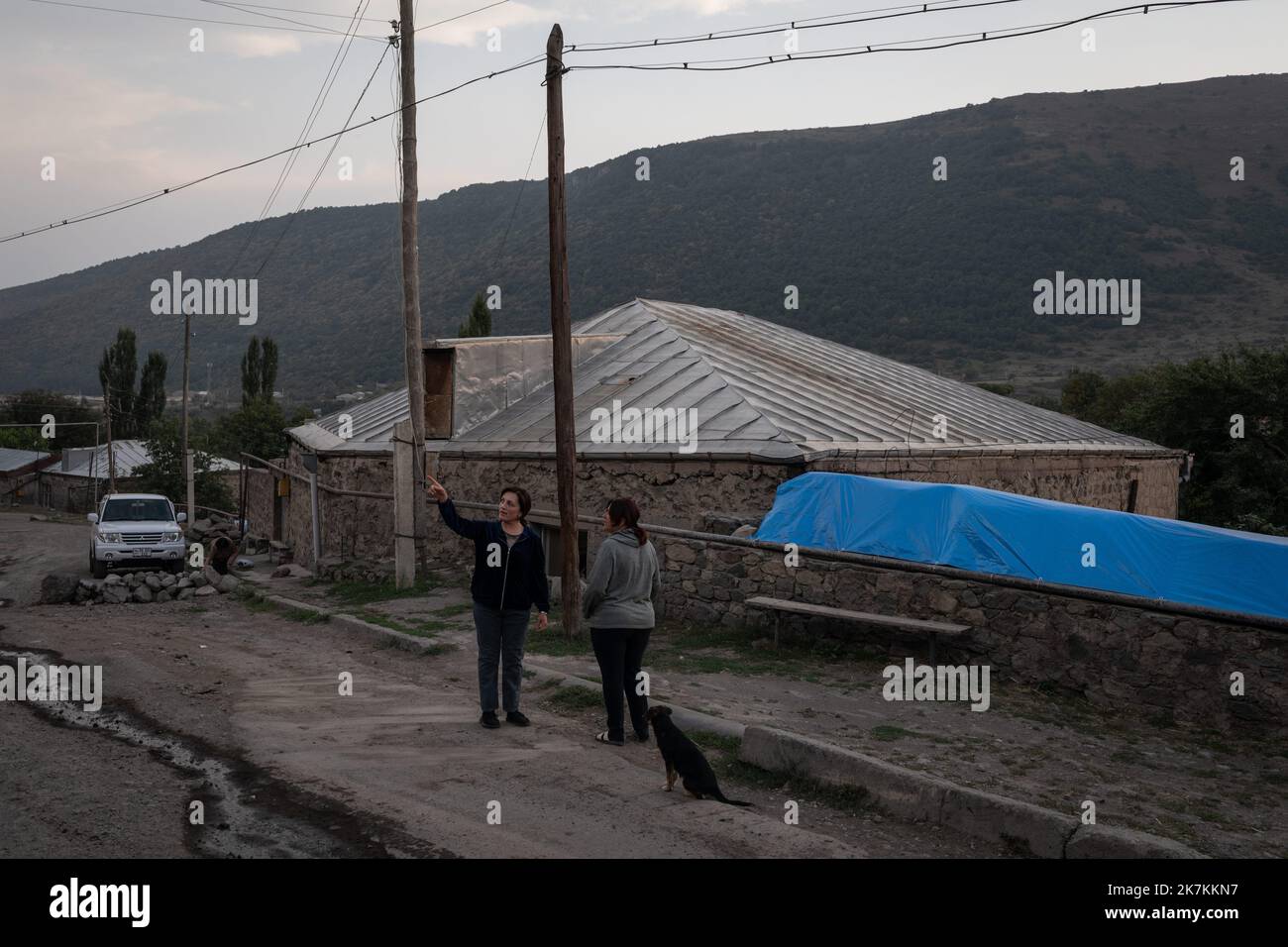 ©Chris Huby / le Pictorium/MAXPPP - 21/09/2022 Chris Huby / le Pictorium - 21/9/2022 - armenie / syunik - Armenie / Village de Verasten - Ambiance / 21/9/2022 - Armenia / syunik - Armenia / Verasten Village - atmosfera Foto Stock