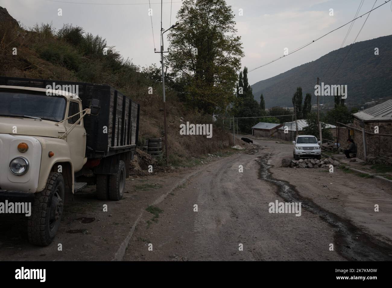 ©Chris Huby / le Pictorium/MAXPPP - 21/09/2022 Chris Huby / le Pictorium - 21/9/2022 - armenie / syunik - Armenie / Village de Verasten - Ambiance / 21/9/2022 - Armenia / syunik - Armenia / Verasten Village - atmosfera Foto Stock