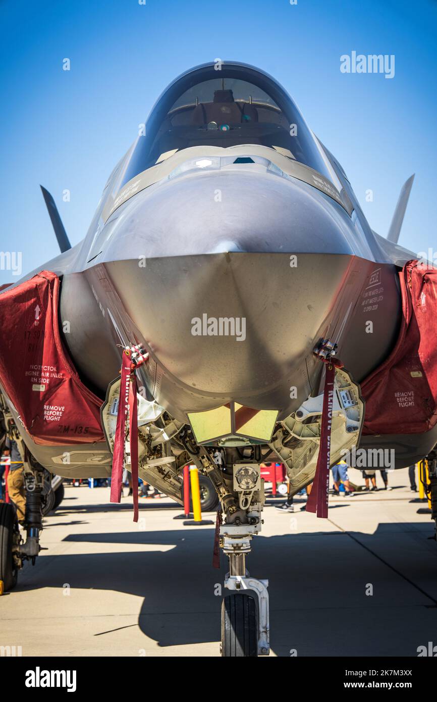 F-35 Lightning II presso la base aeronautica di Edwards, CA, il 10/16/2022 Foto Stock