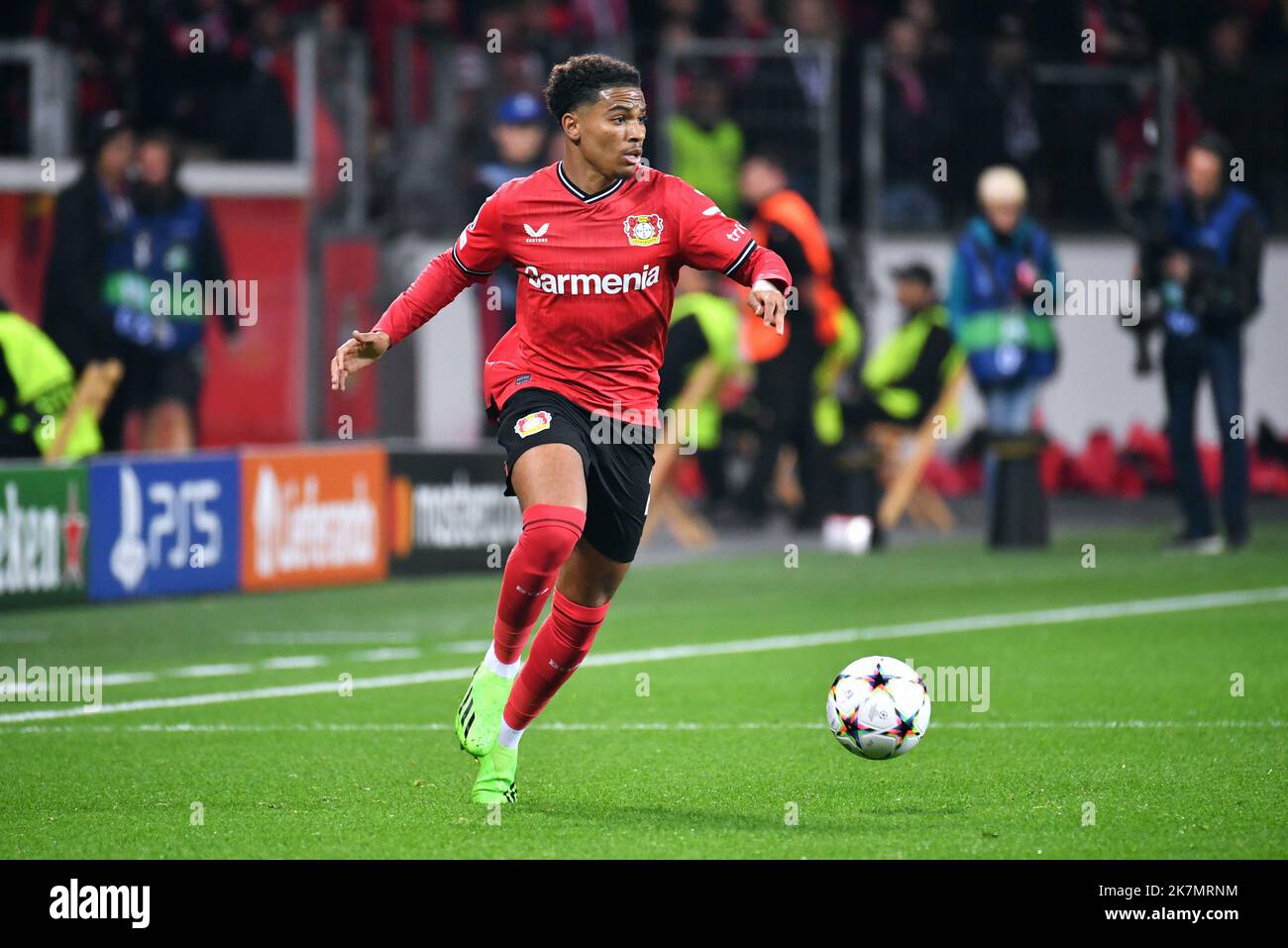 Champions League, BayArena Leverkusen; Bayer Leverkusen vs FC Porto; Amine Adli Foto Stock