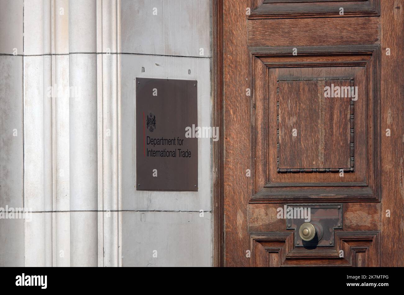 Dipartimento del Commercio Internazionale del Regno Unito a Whitehall, Londra Foto Stock